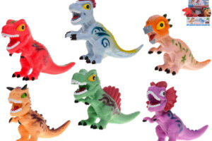 Dinosaurier lustige prähistorische Eidechse quietschend weiches Tier 6 Arten von Plastik Dinosaurier lustige prähistorische Eidechse quietschend weiches Tier 6 Arten von Plastik