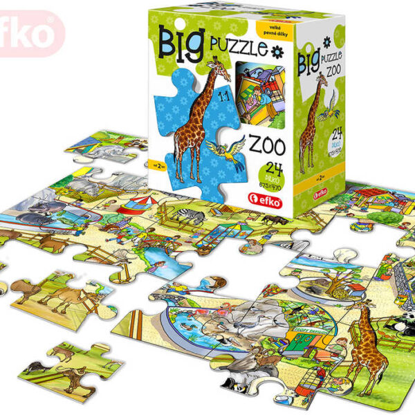 EFKO Baby Puzzle BIG V ZOO große Teile Puzzle-Set 24 Teile 68x47cm im Karton EFKO Baby Puzzle BIG V ZOO große Teile Puzzle-Set 24 Teile 68x47cm im Karton