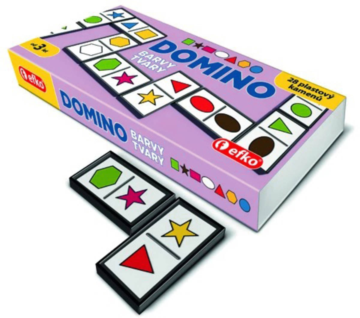 efko-hra-domino-naucne-barvy-a-tvary EFKO HRA Dominoes Lernfarben und Formen EFKO HRA Dominoes Lernfarben und Formen