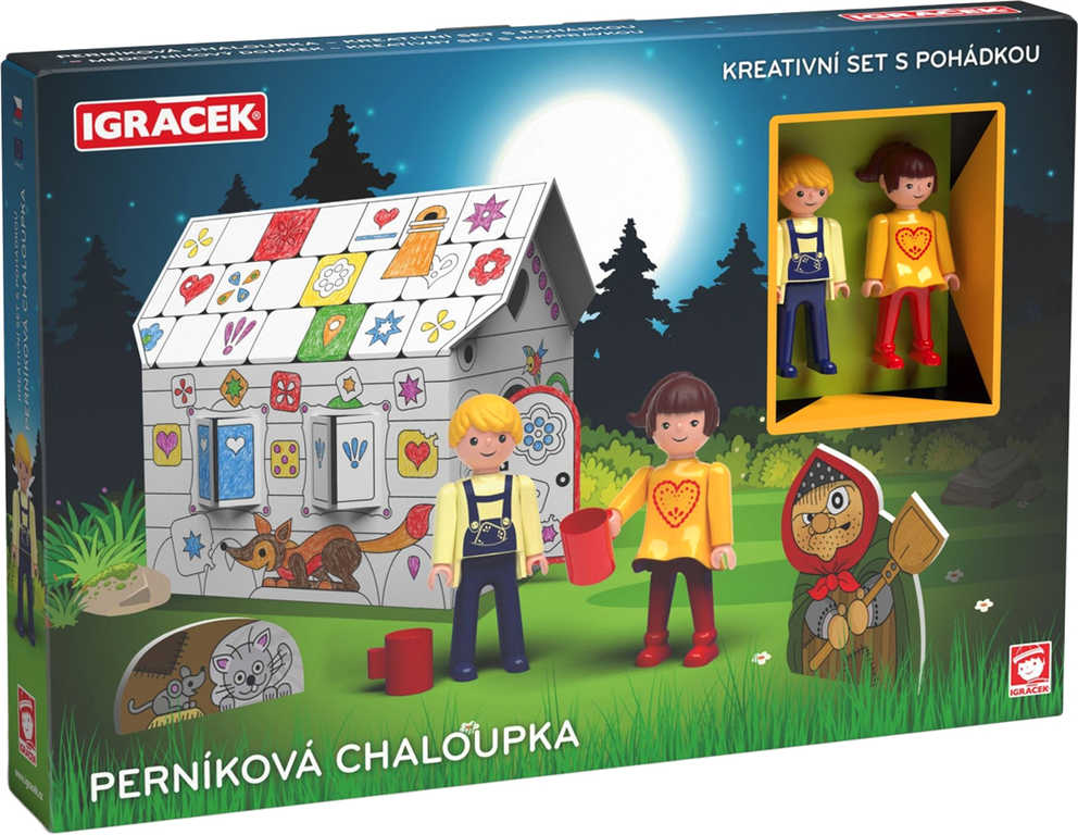 efko-igracek-pernikova-chaloupka-kreativni-set-se-2-figurkami-a-pohadkou EFKO IGRÁČEK Lebkuchenhaus Kreativset mit 2 Figuren und einem Märchen EFKO IGRÁČEK Lebkuchenhaus Kreativset mit 2 Figuren und einem Märchen