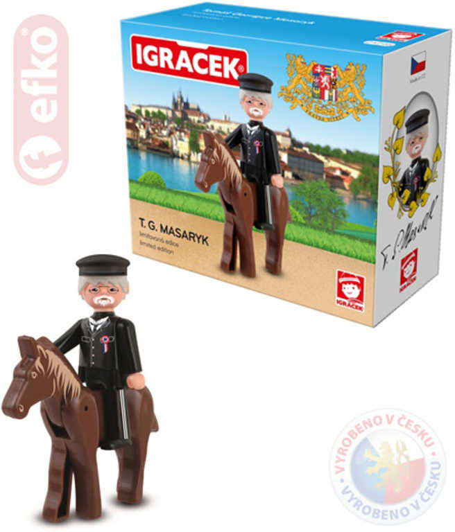 efko-igracek-t-g-masaryk-figurka-7-5cm-v-krabicce-stavebnice EFKO T.G.Masaryk Figur 7