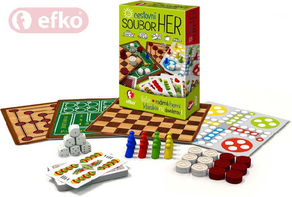 efko-soubor-6-her-cestovni-herni-sada EFKO 6-teiliges Reisespielset EFKO 6-teiliges Reisespielset