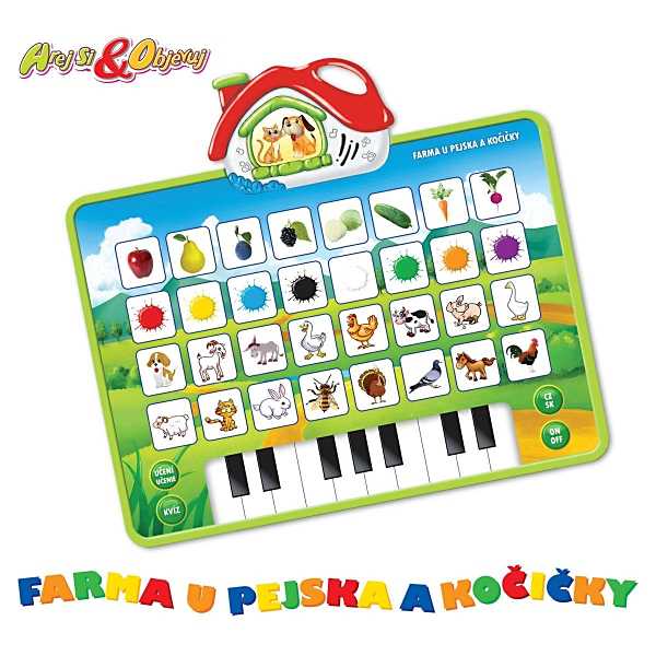 farma-pejska-a-kocicky-pianko-dotykova-podlozka-naucna-svetlo-zvuk Farm Pejska a kitty pianko touch pad educational Light Sound Farm Pejska a kitty pianko touch pad educational Light Sound