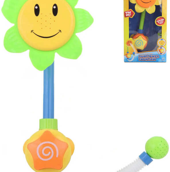 Sonnenblumen-Duschbrunnen mit Saugnapf Babybadewasser spritzt Kunststoff Sonnenblumen-Duschbrunnen mit Saugnapf Babybadewasser spritzt Kunststoff
