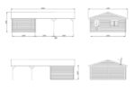 2 m2 - ohne Tor