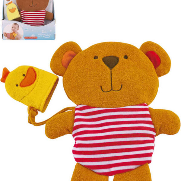 HAPE Baby Waschlappen Teddybär mit Ente für die Badewanne HAPE Baby Waschlappen Teddybär mit Ente für die Badewanne