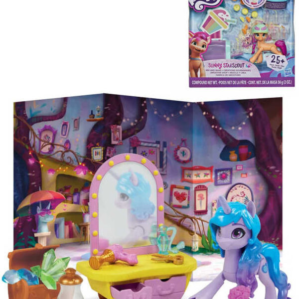 HASBRO MLP My Little Pony Sparkly Scenes Set Pferd mit Zubehör 2 Typen HASBRO MLP My Little Pony Sparkly Scenes Set Pferd mit Zubehör 2 Typen
