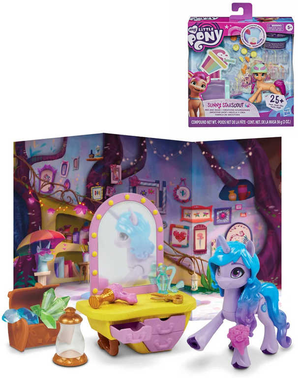 hasbro-mlp-my-little-pony-trpytive-sceny-set-konik-s-doplnky-2-druhy HASBRO MLP My Little Pony Sparkly Scenes Set Pferd mit Zubehör 2 Typen HASBRO MLP My Little Pony Sparkly Scenes Set Pferd mit Zubehör 2 Typen