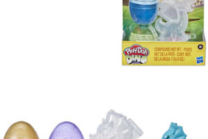 HASBRO PLAY-DOH Dinosaurier-Ei 2er-Set mit Schleim und Figur 2 Typen HASBRO PLAY-DOH Dinosaurier-Ei 2er-Set mit Schleim und Figur 2 Typen