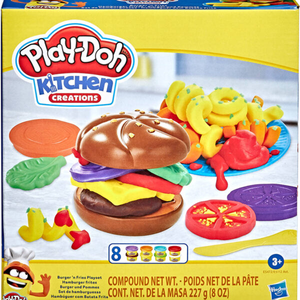 HASBRO PLAY-DOH Hamburger kreatives Modellierset mit Werkzeugen HASBRO PLAY-DOH Hamburger kreatives Modellierset mit Werkzeugen