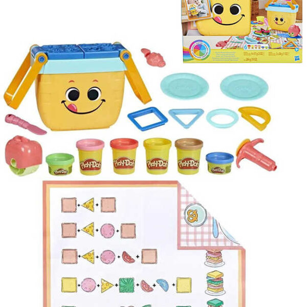 HASBRO PLAY-DOH Kreativer Modellbausatz mit Werkzeugen im Picknickkorb HASBRO PLAY-DOH Kreativer Modellbausatz mit Werkzeugen im Picknickkorb