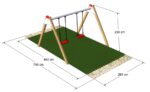 Affenschaukel Duoswing II - mit klassischen Sitzen – Bild 2