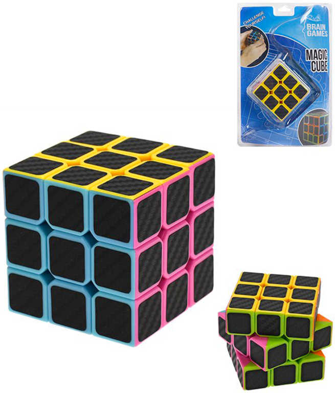 hra-rubikova-kostka-cerna-6-5cm-detsky-hlavolam-plast Spiel Rubik's Würfel schwarz 6