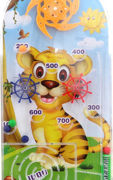 Spiel Tivoli Flipper mit Kugellabyrinth 2in1 Tiere 4 Arten Kunststoff Spiel Tivoli Flipper mit Kugellabyrinth 2in1 Tiere 4 Arten Kunststoff