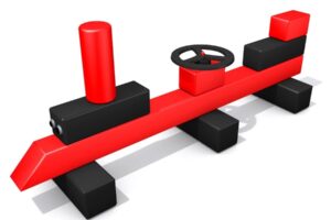 Verspielte Bänke - Monkeys Lokomotive Farbe Verspielte Bänke - Monkeys Lokomotive Farbe