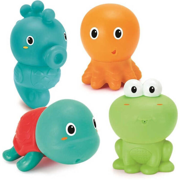 INFANTINO Baby Badetiere zum Aufschrauben Sprühset 4tlg. für Baby INFANTINO Baby Badetiere zum Aufschrauben Sprühset 4tlg. für Baby