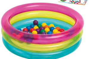 INTEX Babybecken rund 86x25cm Set mit Softbällen 6