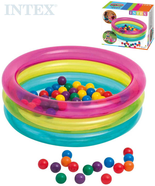 intex-baby-bazen-kulaty-86x25cm-set-se-soft-micky-6-5cm-50ks-48674 INTEX Babybecken rund 86x25cm Set mit Softbällen 6