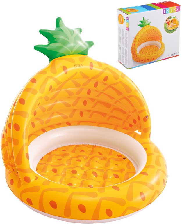 intex-baby-bazen-nafukovaci-se-striskou-ananas-102x94cm-58414 INTEX Aufblasbares Babybecken mit Überdachung Ananas 102x94cm 58414 INTEX Aufblasbares Babybecken mit Überdachung Ananas 102x94cm 58414