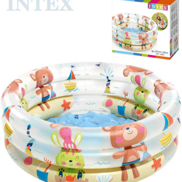 INTEX Baby Pool aufblasbar Kreis 61x22cm 2 Typen 57106 INTEX Baby Pool aufblasbar Kreis 61x22cm 2 Typen 57106