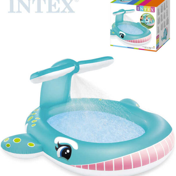 INTEX Babybecken mit Dusche Wal aufblasbares Planschbecken 57440 INTEX Babybecken mit Dusche Wal aufblasbares Planschbecken 57440