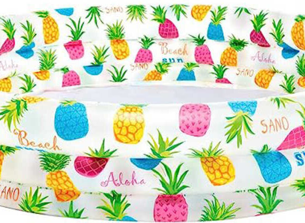 INTEX Aufblasbarer Kinderpool Ananas rund 132x28cm weiß 59431 INTEX Aufblasbarer Kinderpool Ananas rund 132x28cm weiß 59431
