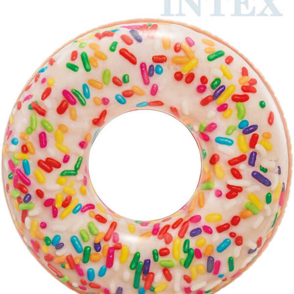 INTEX Kreis schwimmender Donut farbig 114cm aufblasbares Kinderwasserfahrrad 56263 INTEX Kreis schwimmender Donut farbig 114cm aufblasbares Kinderwasserfahrrad 56263