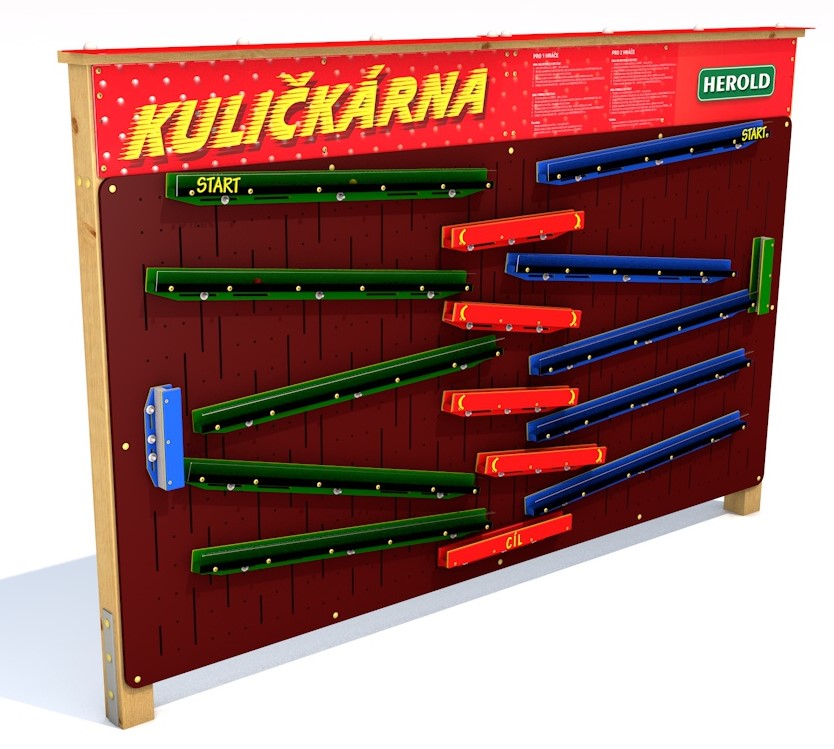 kulickarna-pro-dva-hrace-ve-stojanu-s-tabulemi Ballspiel für zwei Spieler in einem Ständer mit Brettern Ballspiel für zwei Spieler in einem Ständer mit Brettern
