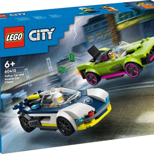 LEGO CITY Polizeiauto und Sportwagen-Verfolgungsjagd 60415 BAUEN LEGO CITY Polizeiauto und Sportwagen-Verfolgungsjagd 60415 BAUEN