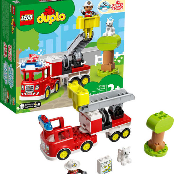 LEGO DUPLO batteriebetriebenes Feuerwehrauto Light Sound 10969 BUILDING LEGO DUPLO batteriebetriebenes Feuerwehrauto Light Sound 10969 BUILDING