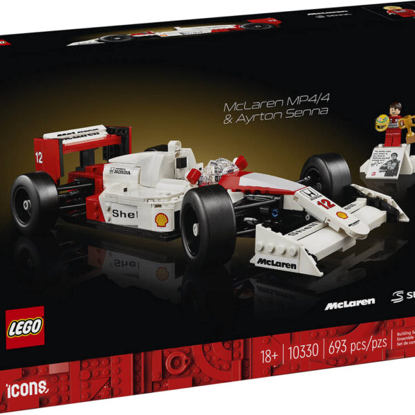 LEGO ICONS Auto McLaren MP4/4 + Ayrton Senna 10330 BAUKARTON LEGO ICONS Auto McLaren MP4/4 + Ayrton Senna 10330 BAUKARTON