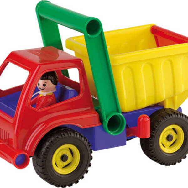 LENA Car bunter Aktivkipper 27cm mit Fahrer für Sand 4150 LENA Car bunter Aktivkipper 27cm mit Fahrer für Sand 4150