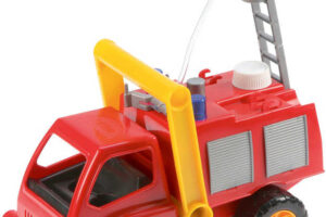 LENA Feuerwehrauto aus Kunststoff 29cm aktiv Feuerwehrmann Wasserspritze Set mit Puppe 415 LENA Feuerwehrauto aus Kunststoff 29cm aktiv Feuerwehrmann Wasserspritze Set mit Puppe 415