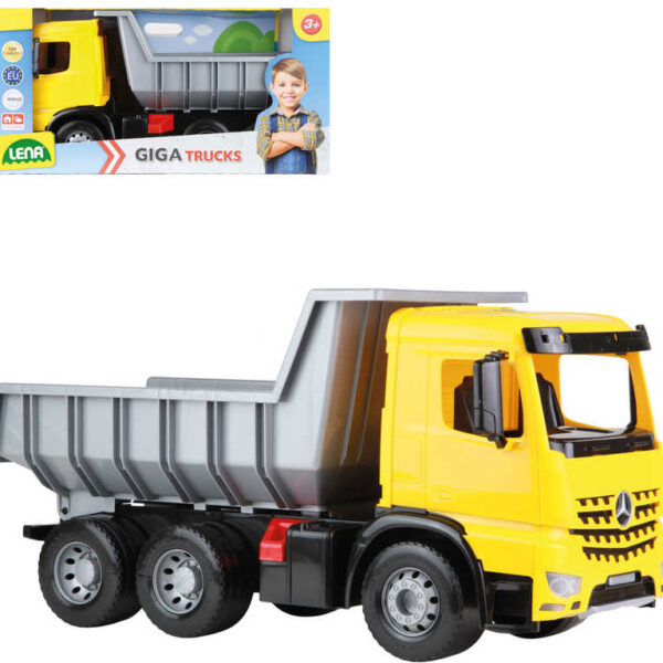 LENA Car Mercedes Arocs Kipper Kinderwagen 70cm 3-Achs-Sandroller LENA Car Mercedes Arocs Kipper Kinderwagen 70cm 3-Achs-Sandroller