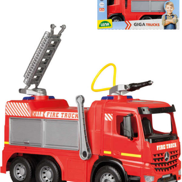 LENA Auto Mercedes Feuerwehrleute Wasserspritzen 65cm odrážedlo Arocs 2158 LENA Auto Mercedes Feuerwehrleute Wasserspritzen 65cm odrážedlo Arocs 2158