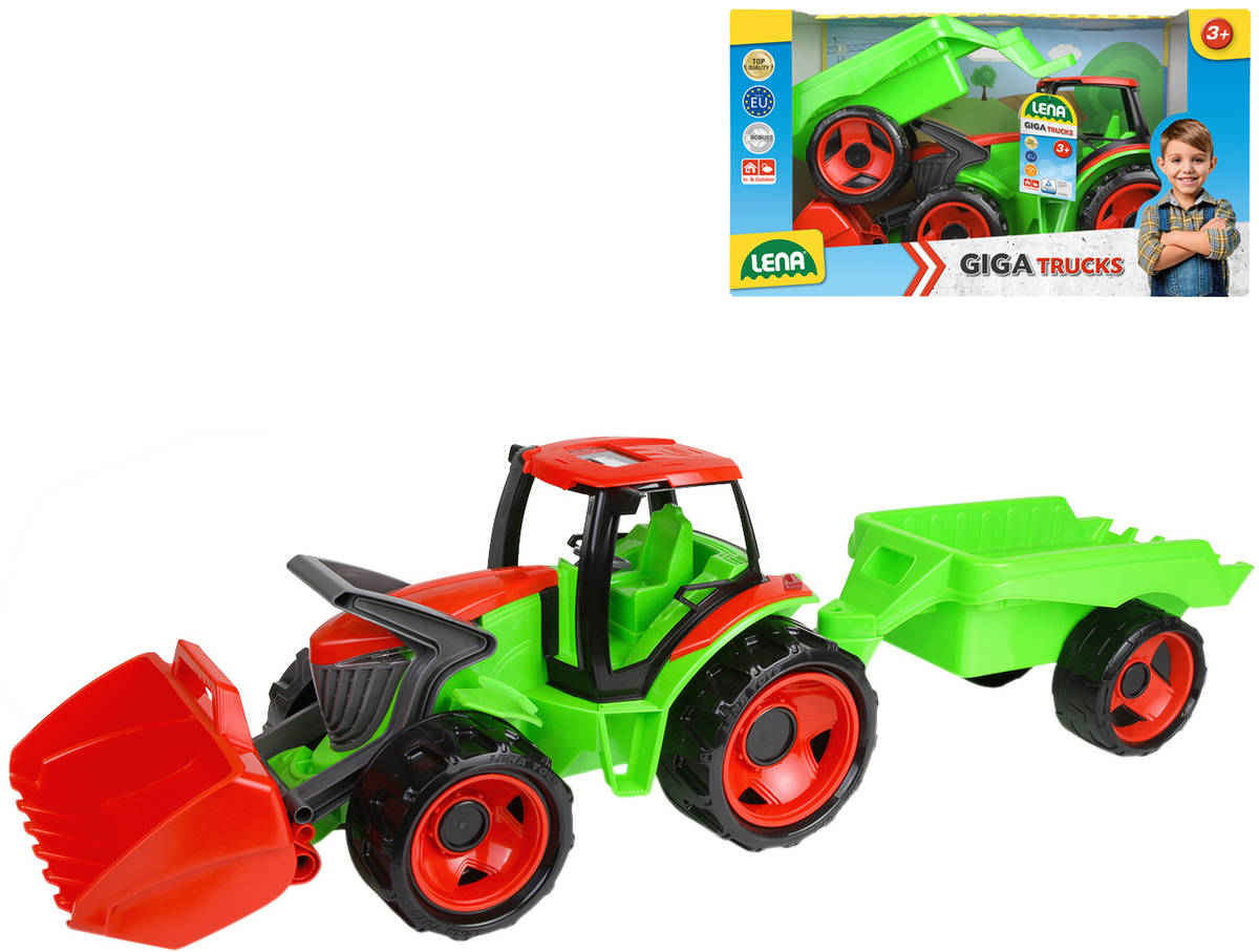 lena-giga-trucks-traktor-s-nakladaci-lzici-funkcni-set-s-privesem-na-pisek LENA GIGA TRUCKS Traktor mit Ladeschaufel Funktionsset mit Sandanhänger LENA GIGA TRUCKS Traktor mit Ladeschaufel Funktionsset mit Sandanhänger