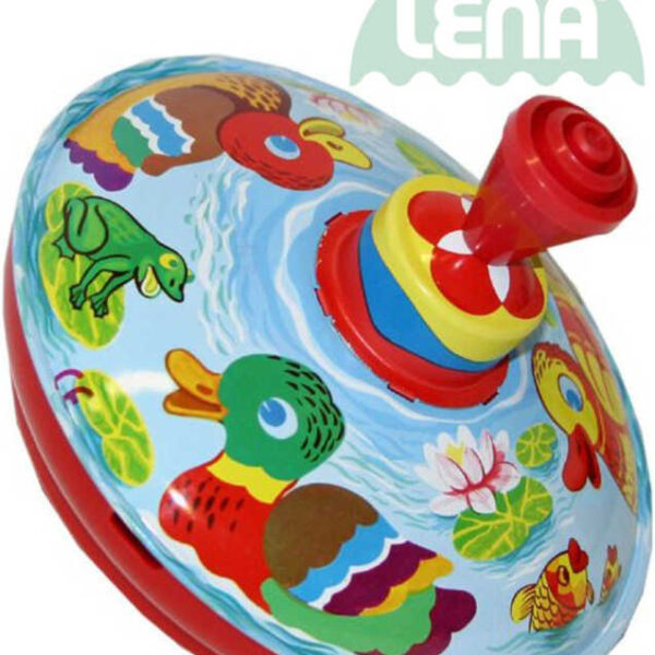 LENA Game Baby-Ente Wolf mit Entchen 13cm aus Metall LENA Game Baby-Ente Wolf mit Entchen 13cm aus Metall