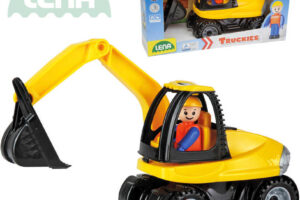 LENA Truckies Bagger 25cm Set Baby Auto + Puppe 01621 Kunststoff LENA Truckies Bagger 25cm Set Baby Auto + Puppe 01621 Kunststoff