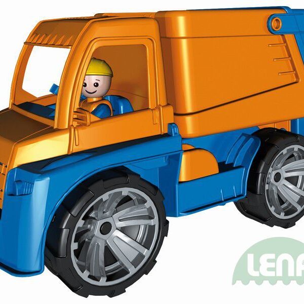 LENA Truxx Müllwagen 29cm Sandwagen mit Puppenfahrer aus Kunststoff LENA Truxx Müllwagen 29cm Sandwagen mit Puppenfahrer aus Kunststoff