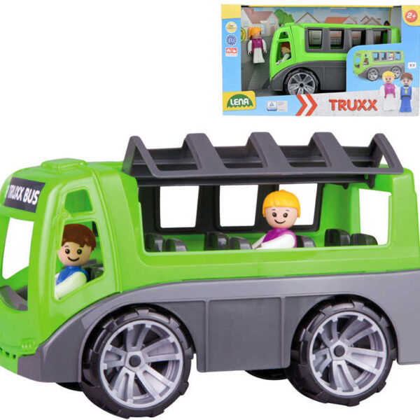 LENA Truxx Baby Spielset Bus 26cm + 2 Plastikfiguren LENA Truxx Baby Spielset Bus 26cm + 2 Plastikfiguren