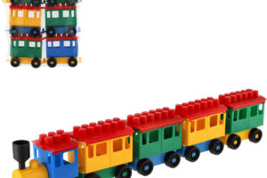 LORI 008 Plastikzug maxi 8 Set Lokomotive + 5 Wagen