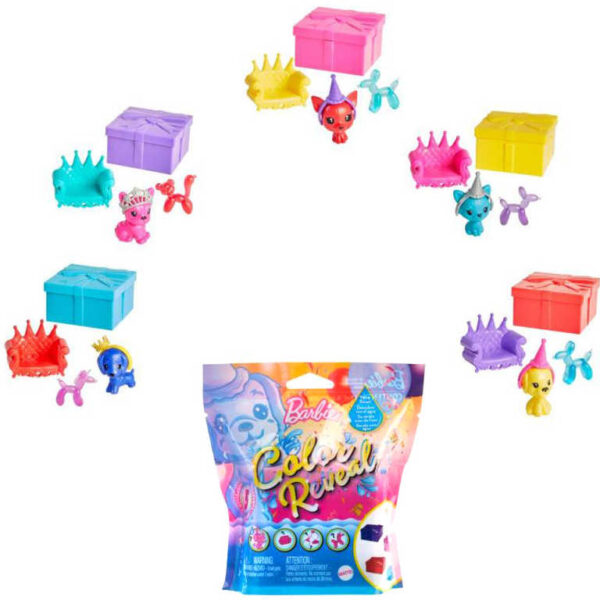 MATTEL BRB Barbie Color Reveal Set Haustier mit Zubehör mit Überraschung MATTEL BRB Barbie Color Reveal Set Haustier mit Zubehör mit Überraschung