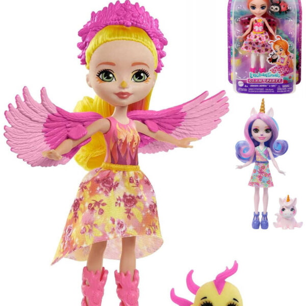 MATTEL Enchantimals Set Puppe 15cm + Haustier 7 Arten MATTEL Enchantimals Set Puppe 15cm + Haustier 7 Arten