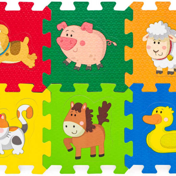 Soft Blocks Animals 6pcs Schaumstoffteppich Baby einlegbare Puzzlematte auf dem Boden Soft Blocks Animals 6pcs Schaumstoffteppich Baby einlegbare Puzzlematte auf dem Boden