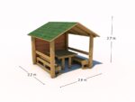 Ruhepavillon mit Sitzgelegenheiten I - SMRK – Bild 2