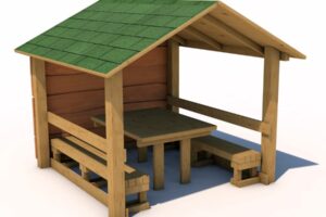 Ruhepavillon mit Sitzgelegenheit I - SMRK Ruhepavillon mit Sitzgelegenheit I - SMRK