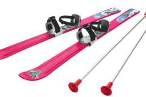 PLASTKON Carving-Ski Baby Ski 90cm Pink mit Bindung und Stöcken PLASTKON Carving-Ski Baby Ski 90cm Pink mit Bindung und Stöcken