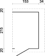 1 m2 (160x235cm) 28mm dick