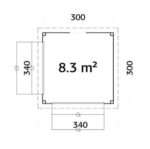 3 m2 (zwei Verkaufsfenster) Lena Verkaufsstand 8