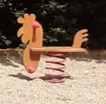Federschaukel Rooster aus Akazie Federschaukel Rooster aus Akazie